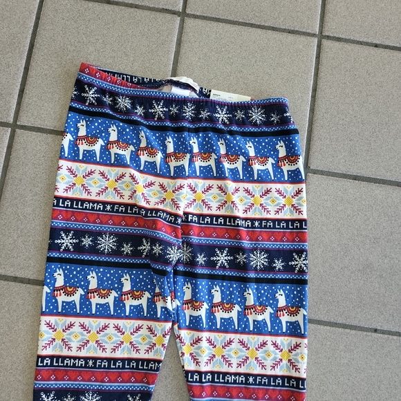 NWT Juniors Small SO Mid Rise Cozy Leggings Christmas Holiday "Fa La Llama" - Picture 3 of 6